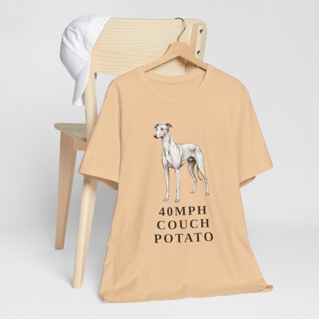 Greyhound Humor Shirt, Vintage Dog Sketch Tee, Dog Humor Gift
