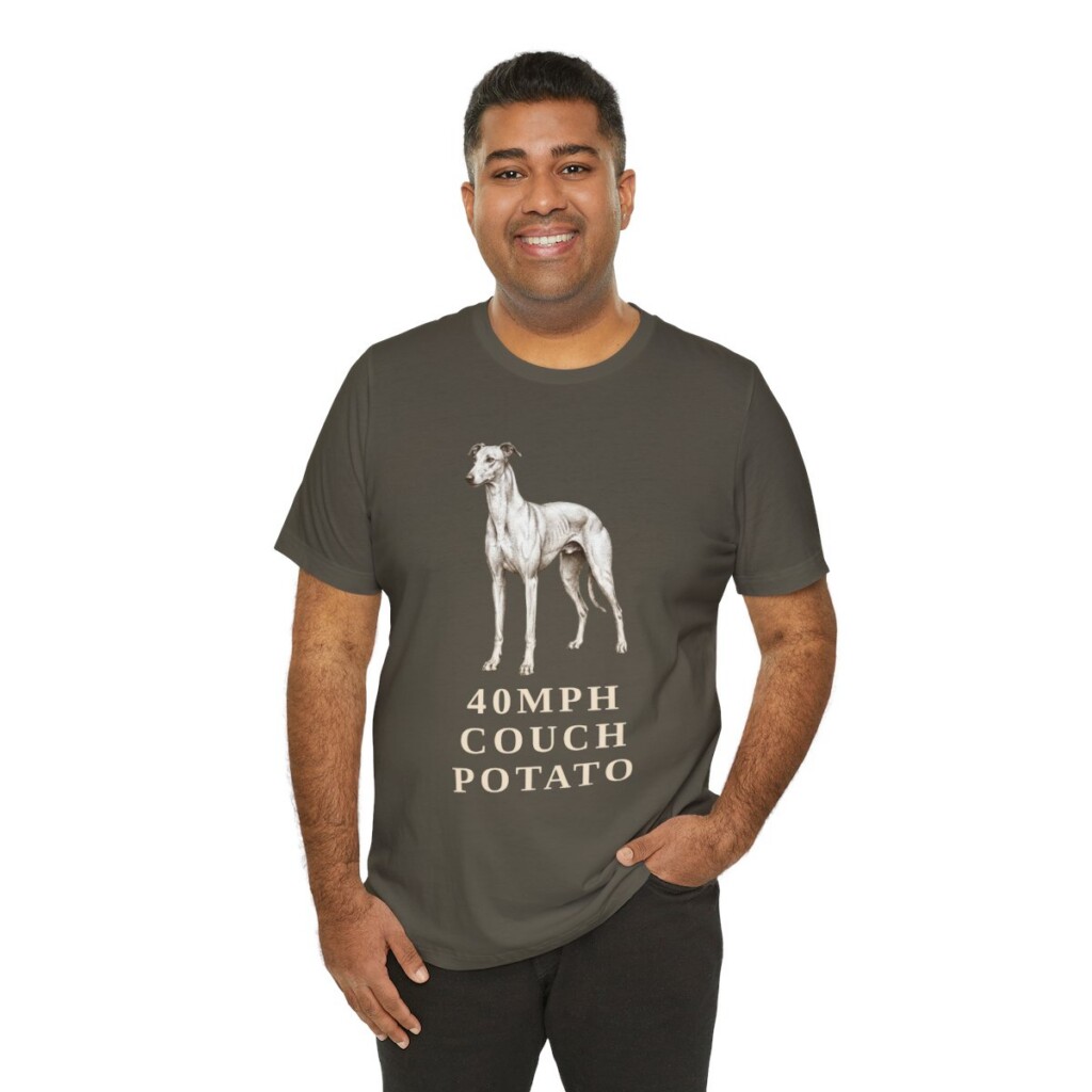 Greyhound Humor Shirt, Vintage Dog Sketch Tee, Dog Humor Gift