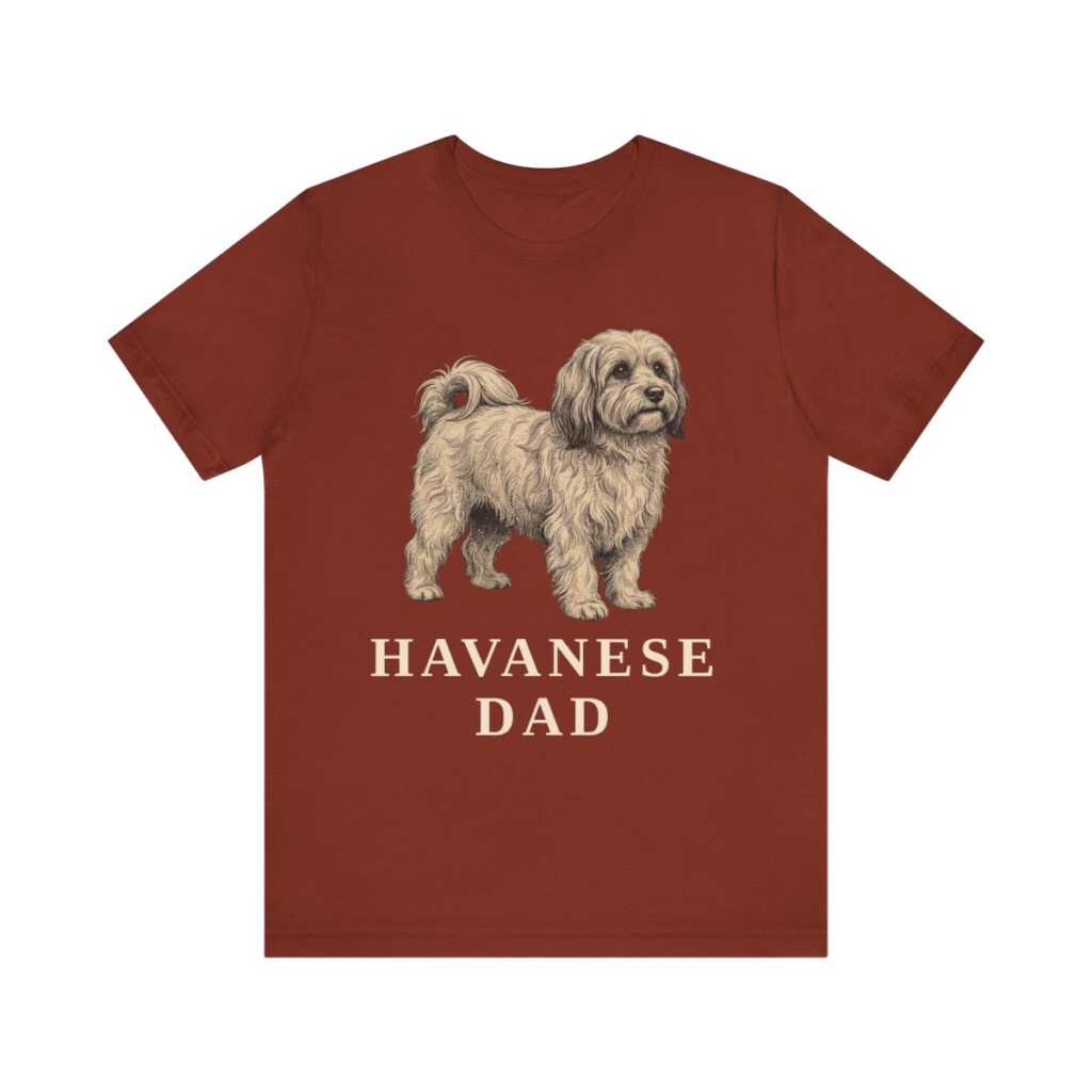 Havanese Dad Shirt, Vintage Dog Sketch Tee, Dog Dad Gift Havanese Dad Shirt, Vintage Dog Sketch Tee, Dog Dad Gift