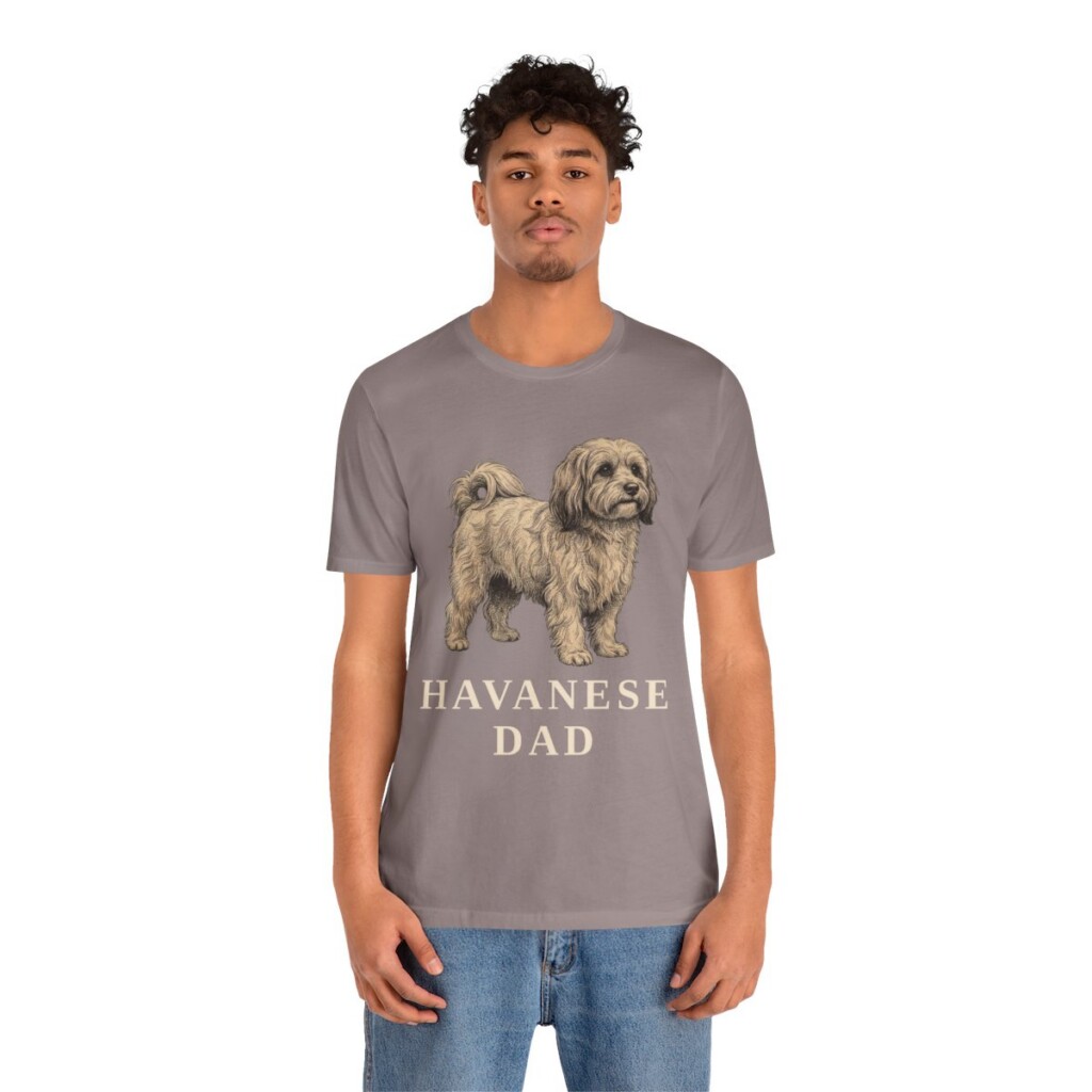 Havanese Dad Shirt, Vintage Dog Sketch Tee, Dog Dad Gift Havanese Dad Shirt, Vintage Dog Sketch Tee, Dog Dad Gift