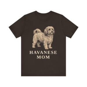 Havanese Mom Shirt, Vintage Dog Sketch Tee, Dog Mom Gift