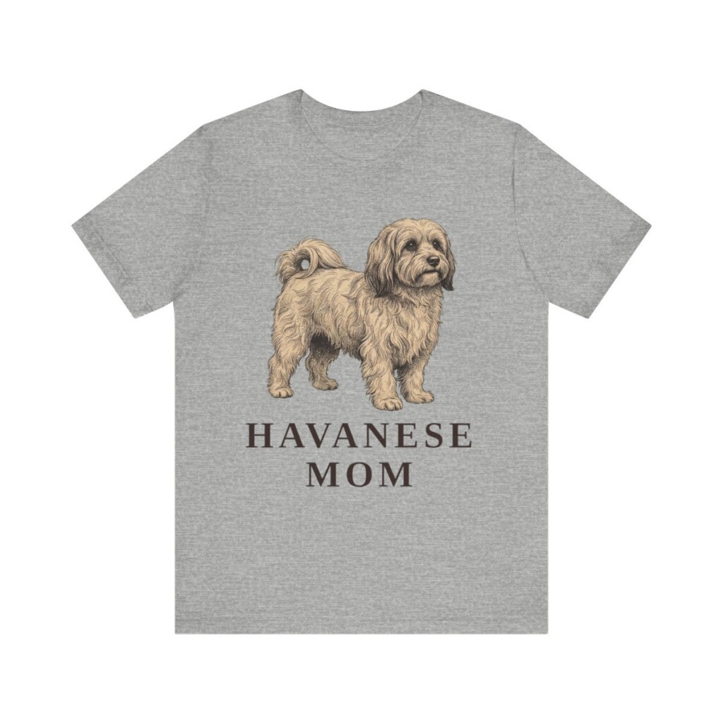 Havanese Mom Shirt, Vintage Dog Sketch Tee, Dog Mom Gift