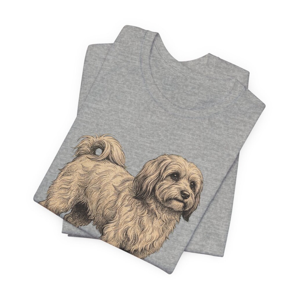 Havanese Mom Shirt, Vintage Dog Sketch Tee, Dog Mom Gift