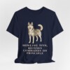 Siberian Husky Humor Shirt, Vintage Dog Sketch Tee, Dog Humor Gift