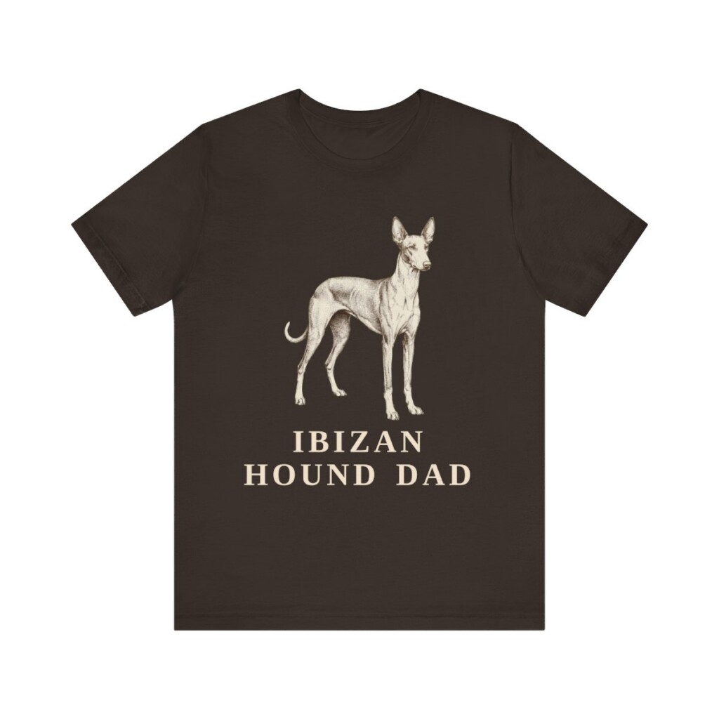 Ibizan Hound Dad Shirt, Vintage Dog Sketch Tee, Dog Dad Gift Ibizan Hound Dad Shirt, Vintage Dog Sketch Tee, Dog Dad Gift