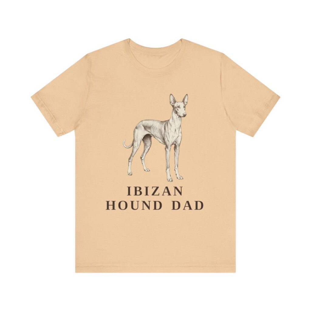 Ibizan Hound Dad Shirt, Vintage Dog Sketch Tee, Dog Dad Gift Ibizan Hound Dad Shirt, Vintage Dog Sketch Tee, Dog Dad Gift