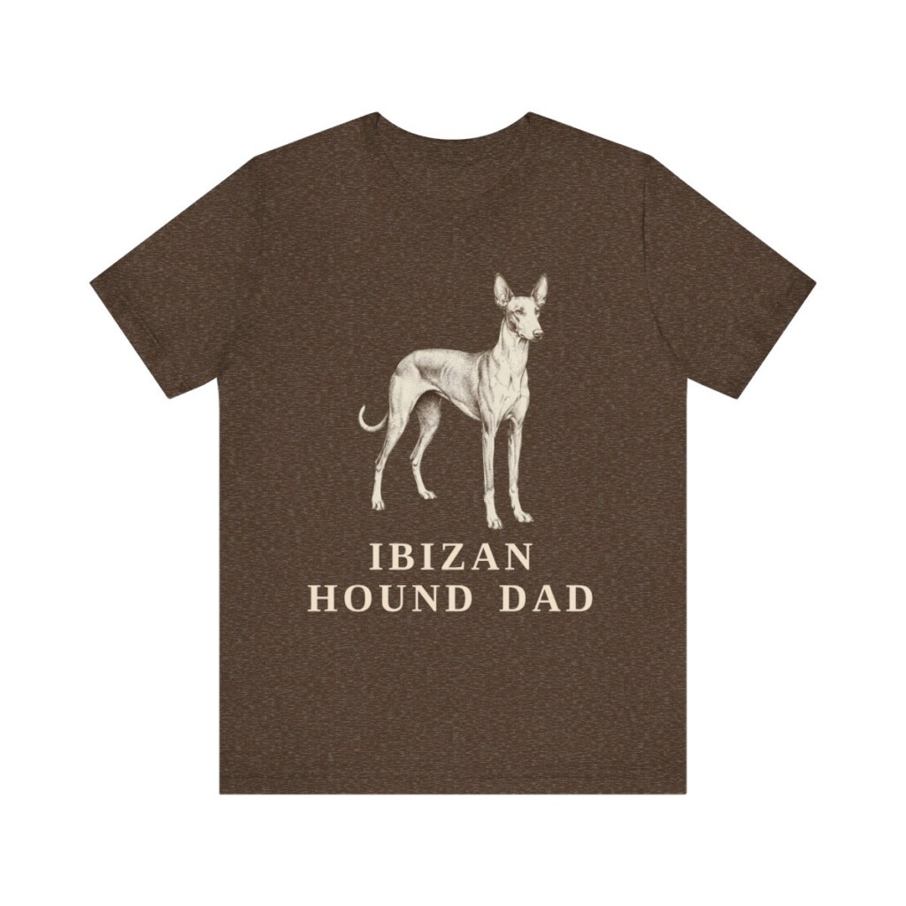 Ibizan Hound Dad Shirt, Vintage Dog Sketch Tee, Dog Dad Gift Ibizan Hound Dad Shirt, Vintage Dog Sketch Tee, Dog Dad Gift