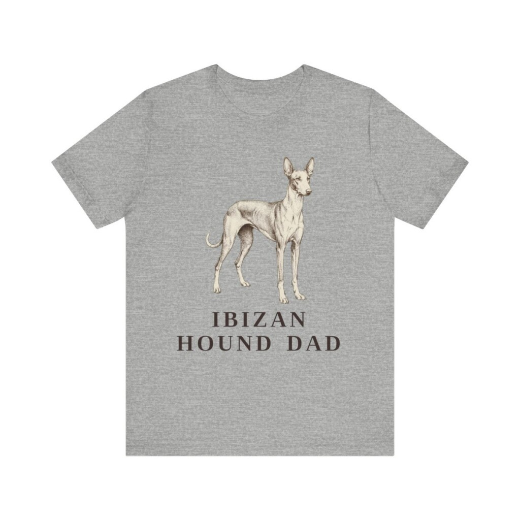 Ibizan Hound Dad Shirt, Vintage Dog Sketch Tee, Dog Dad Gift Ibizan Hound Dad Shirt, Vintage Dog Sketch Tee, Dog Dad Gift