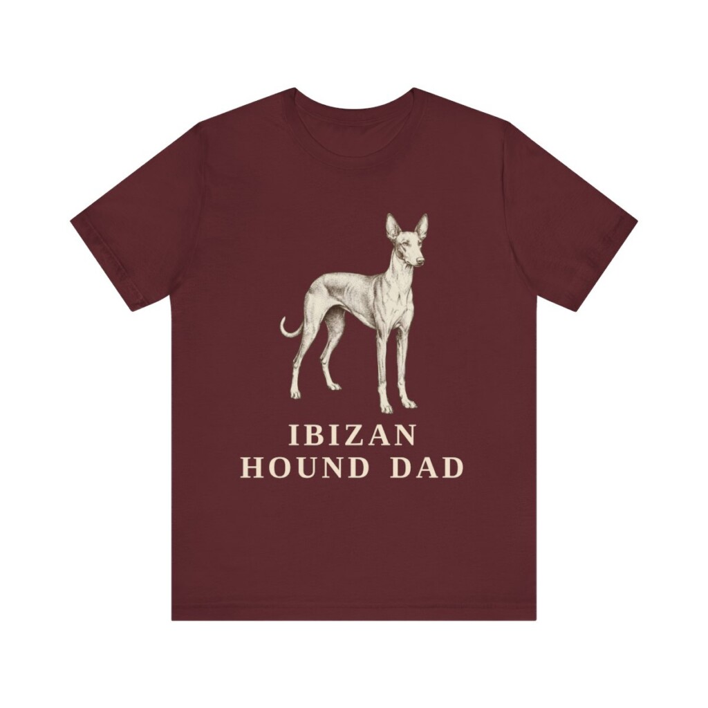 Ibizan Hound Dad Shirt, Vintage Dog Sketch Tee, Dog Dad Gift Ibizan Hound Dad Shirt, Vintage Dog Sketch Tee, Dog Dad Gift