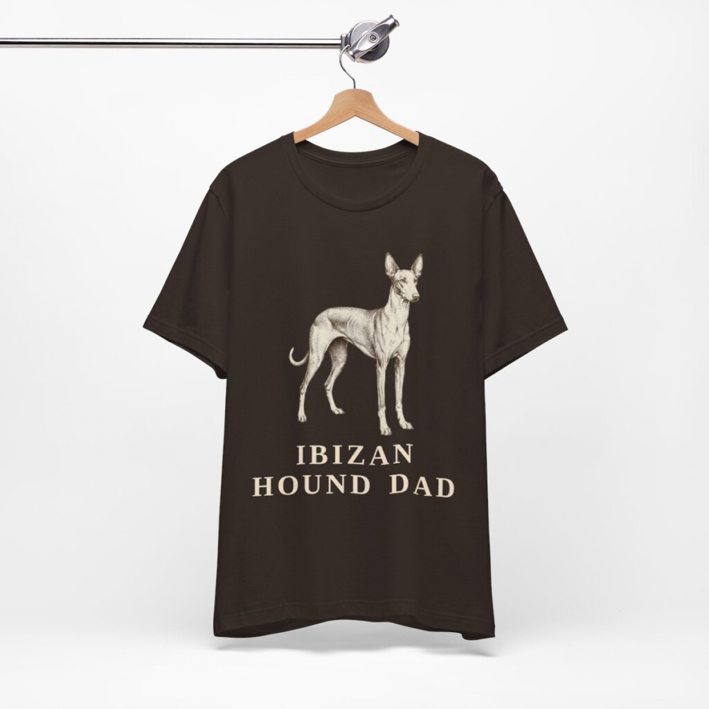 Ibizan Hound Dad Shirt, Vintage Dog Sketch Tee, Dog Dad Gift Ibizan Hound Dad Shirt, Vintage Dog Sketch Tee, Dog Dad Gift