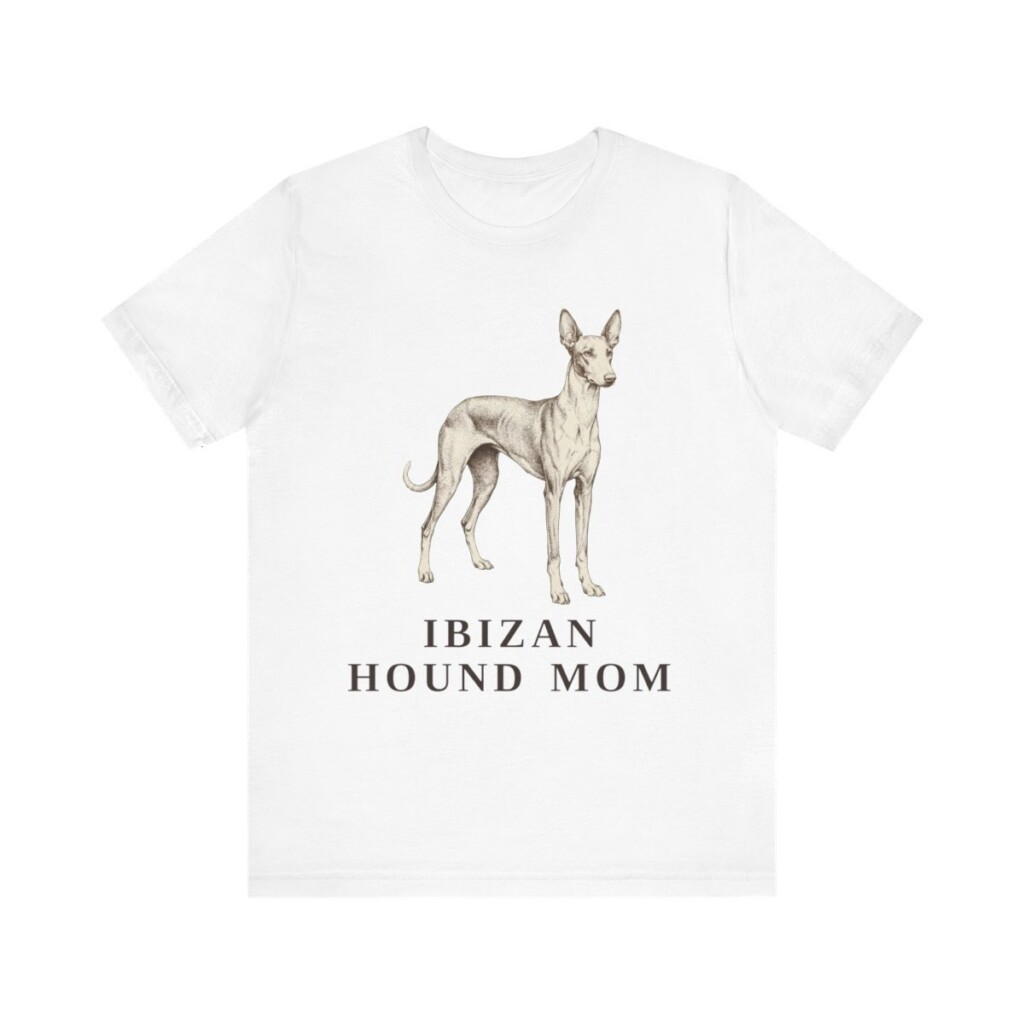 Ibizan Hound Mom Shirt, Vintage Dog Sketch Tee, Dog Mom Gift