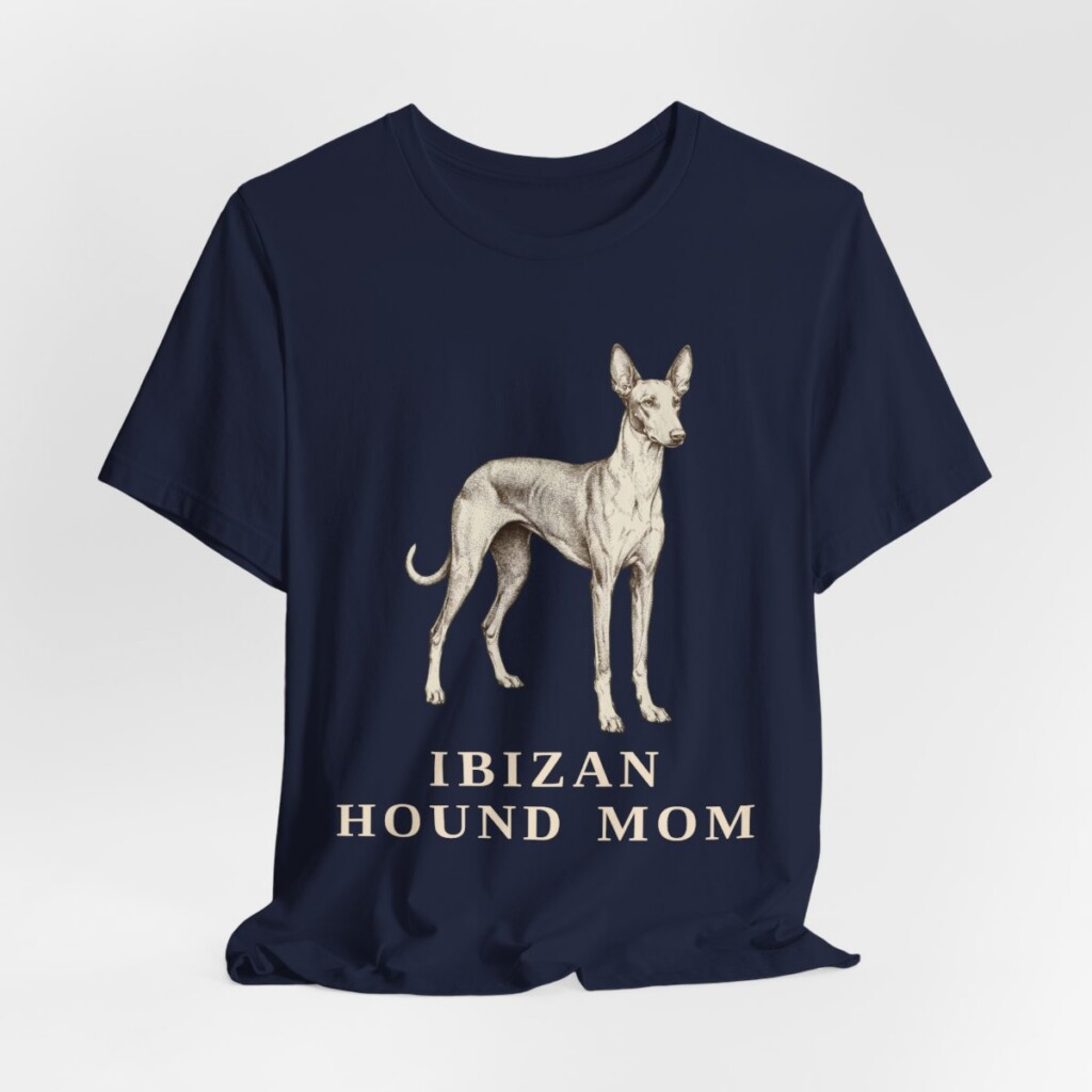 Ibizan Hound Mom Shirt, Vintage Dog Sketch Tee, Dog Mom Gift