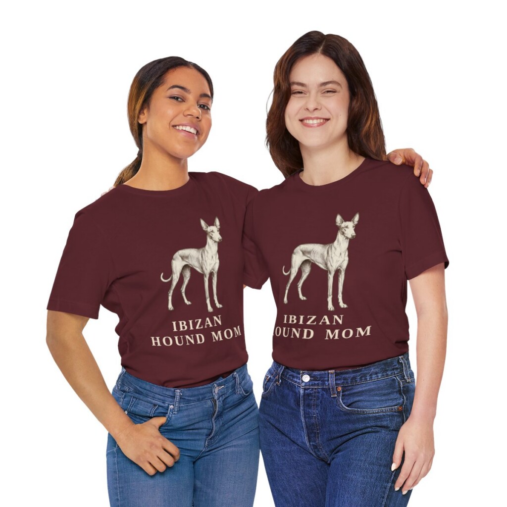 Ibizan Hound Mom Shirt, Vintage Dog Sketch Tee, Dog Mom Gift