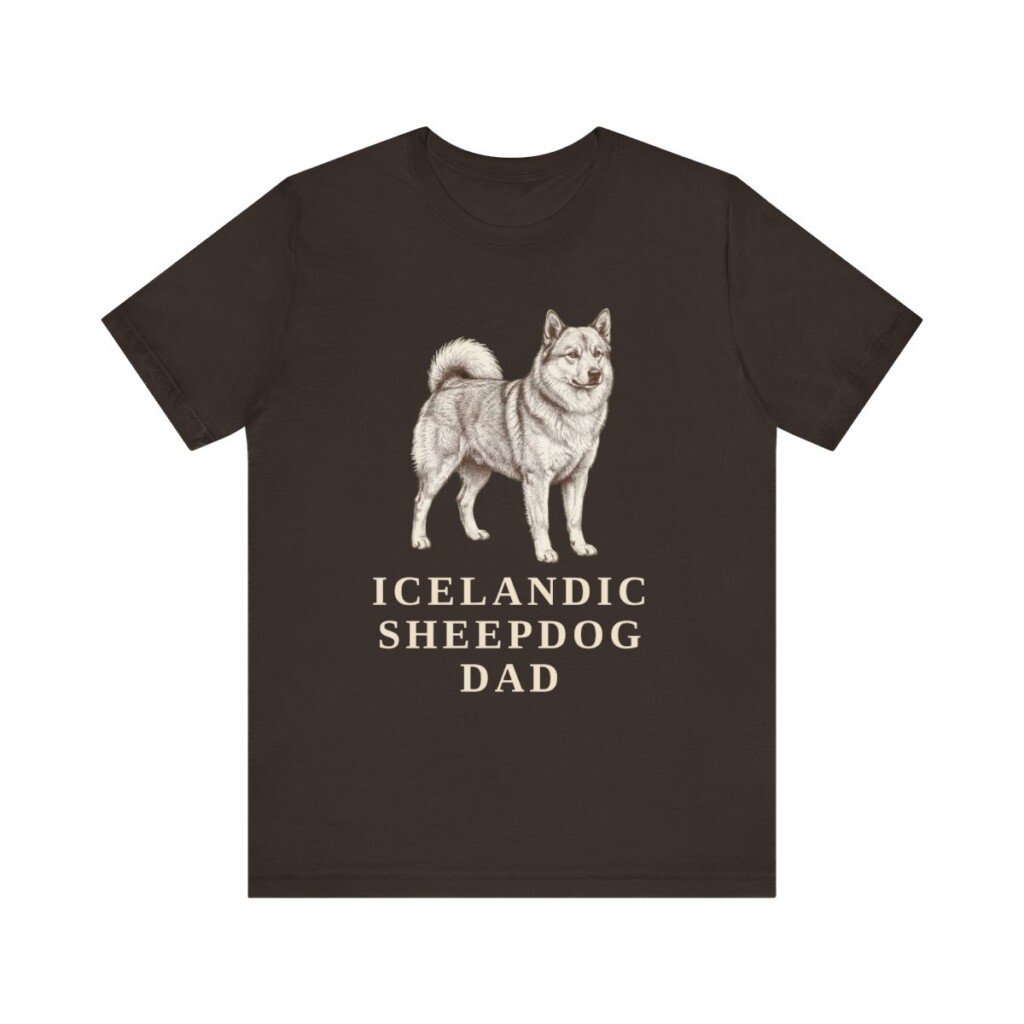 Icelandic Sheepdog Dad Shirt, Vintage Dog Sketch Tee, Dog Dad Gift Icelandic Sheepdog Dad Shirt, Vintage Dog Sketch Tee, Dog Dad Gift
