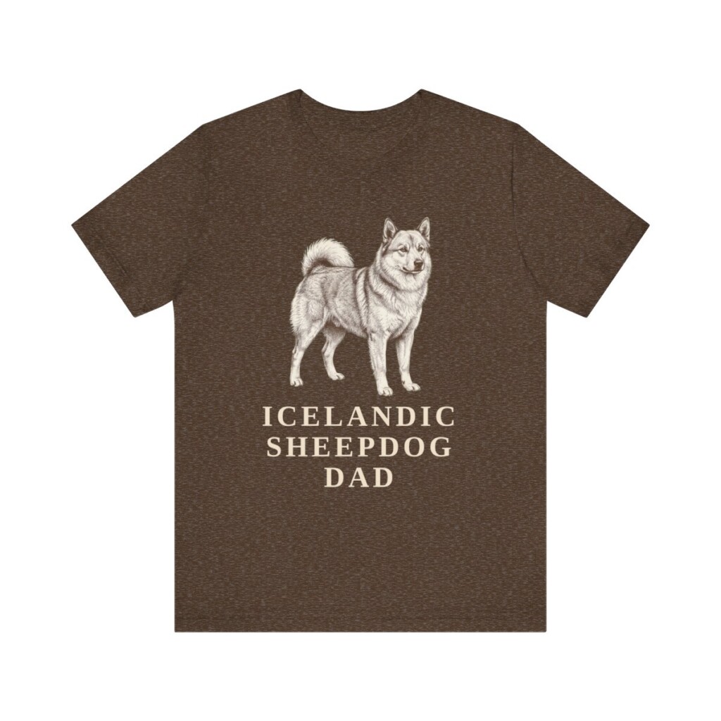 Icelandic Sheepdog Dad Shirt, Vintage Dog Sketch Tee, Dog Dad Gift Icelandic Sheepdog Dad Shirt, Vintage Dog Sketch Tee, Dog Dad Gift