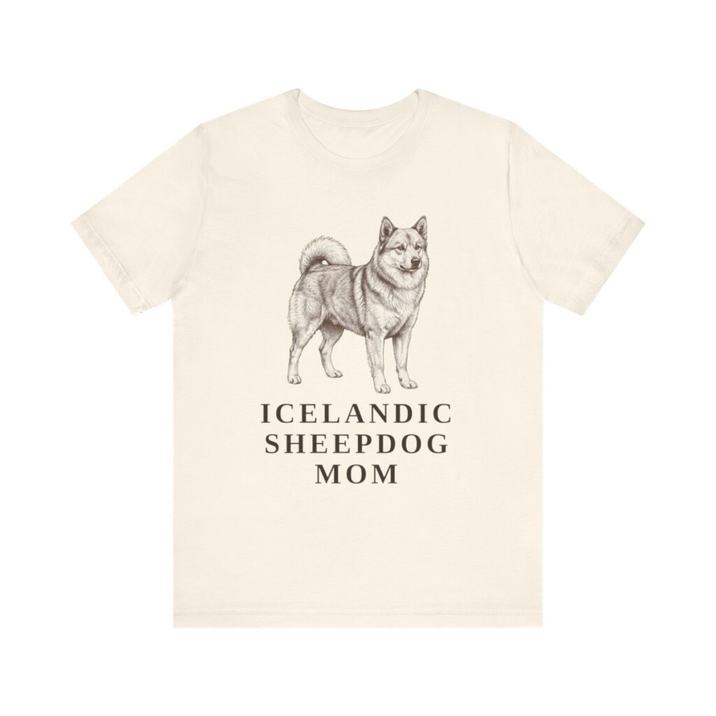 Icelandic Sheepdog Mom Shirt, Vintage Dog Sketch Tee, Dog Mom Gift