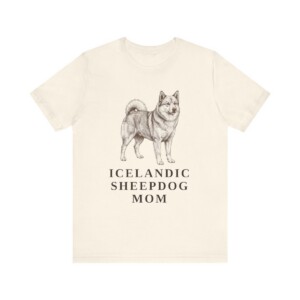 Icelandic Sheepdog Mom Shirt, Vintage Dog Sketch Tee, Dog Mom Gift