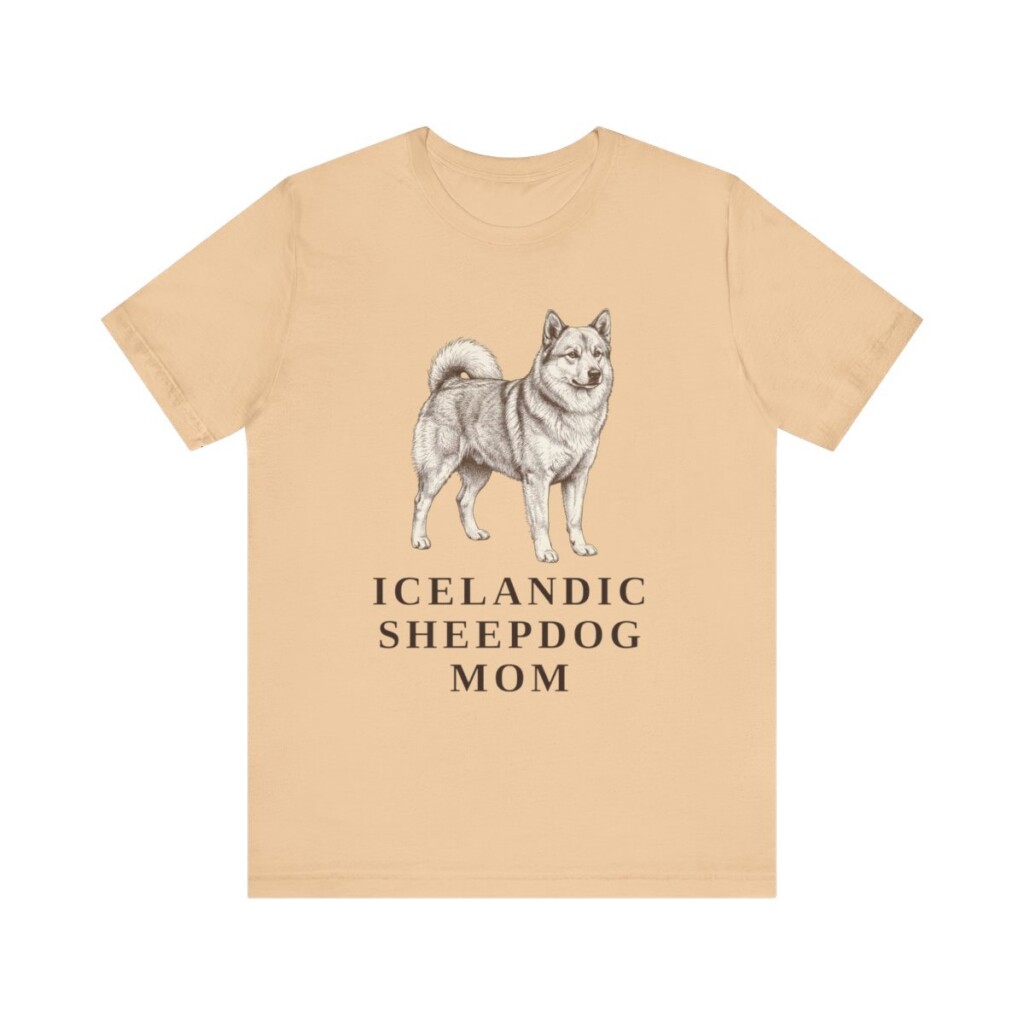 Icelandic Sheepdog Mom Shirt, Vintage Dog Sketch Tee, Dog Mom Gift