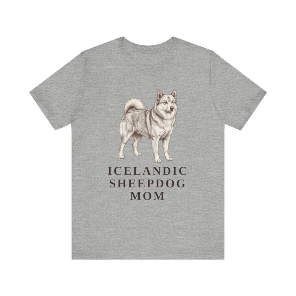 Icelandic Sheepdog Mom Shirt, Vintage Dog Sketch Tee, Dog Mom Gift