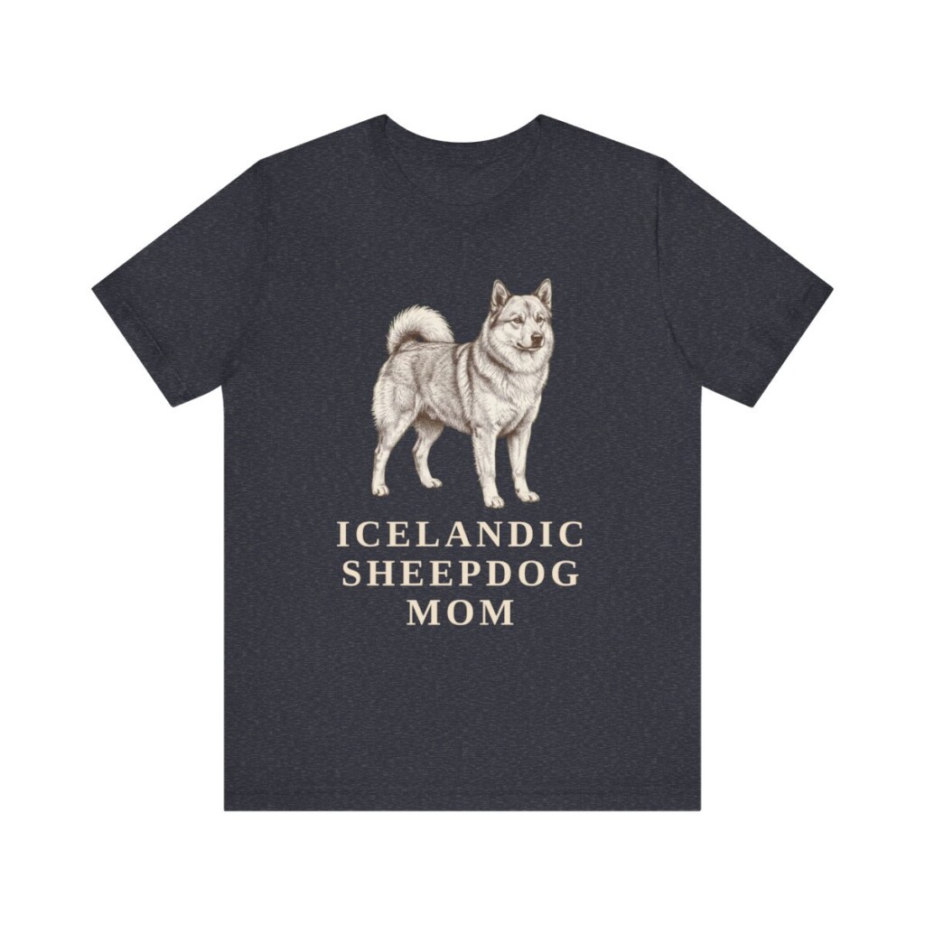 Icelandic Sheepdog Mom Shirt, Vintage Dog Sketch Tee, Dog Mom Gift
