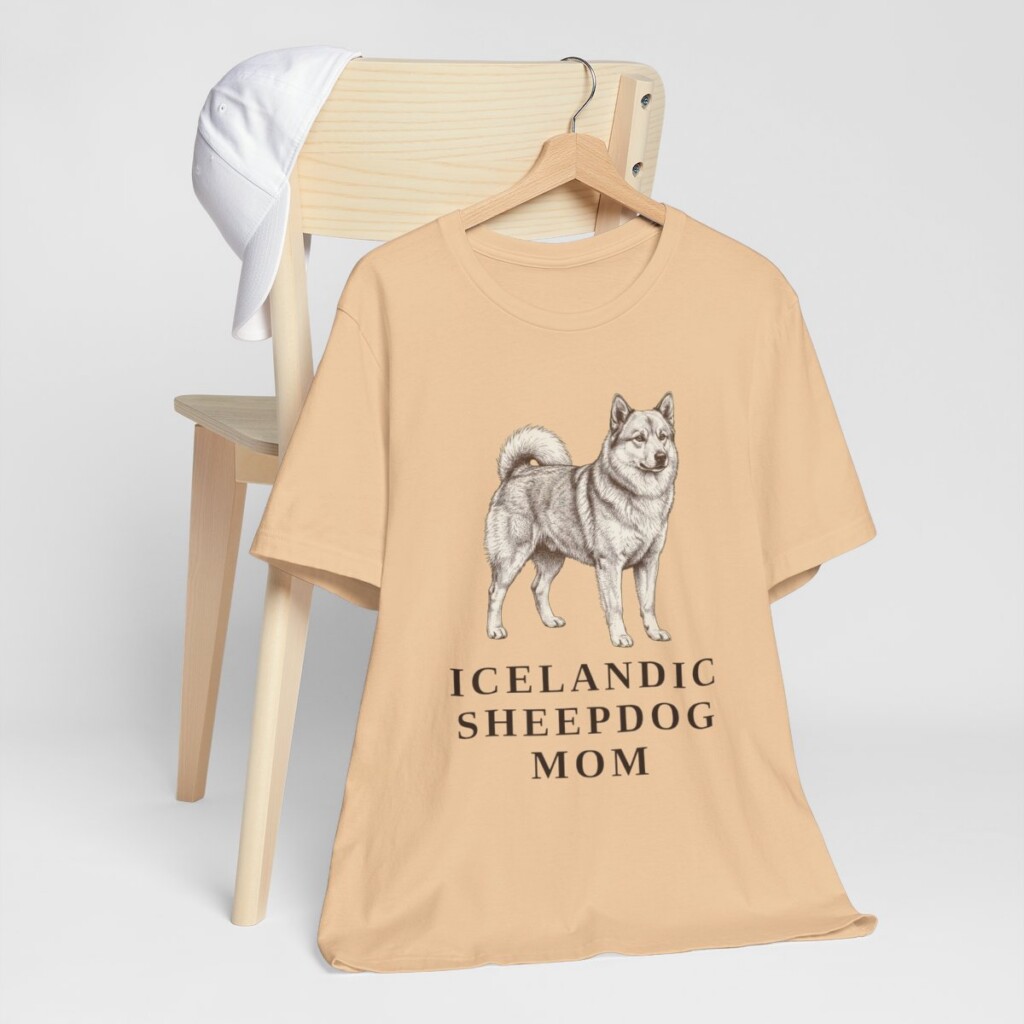 Icelandic Sheepdog Mom Shirt, Vintage Dog Sketch Tee, Dog Mom Gift