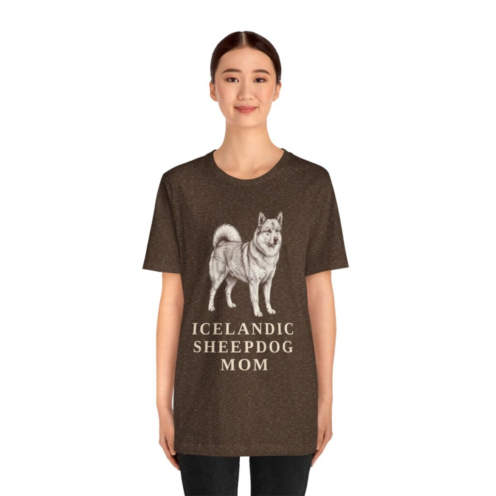 Icelandic Sheepdog Mom Shirt, Vintage Dog Sketch Tee, Dog Mom Gift