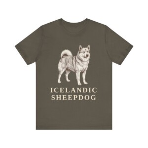 Icelandic Sheepdog Lover Shirt, Vintage Dog Sketch Tee, Dog Lover Gift