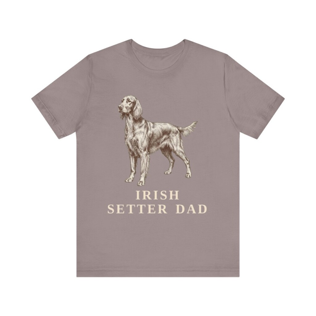 Irish Setter Dad Shirt, Vintage Dog Sketch Tee, Dog Dad Gift Irish Setter Dad Shirt, Vintage Dog Sketch Tee, Dog Dad Gift