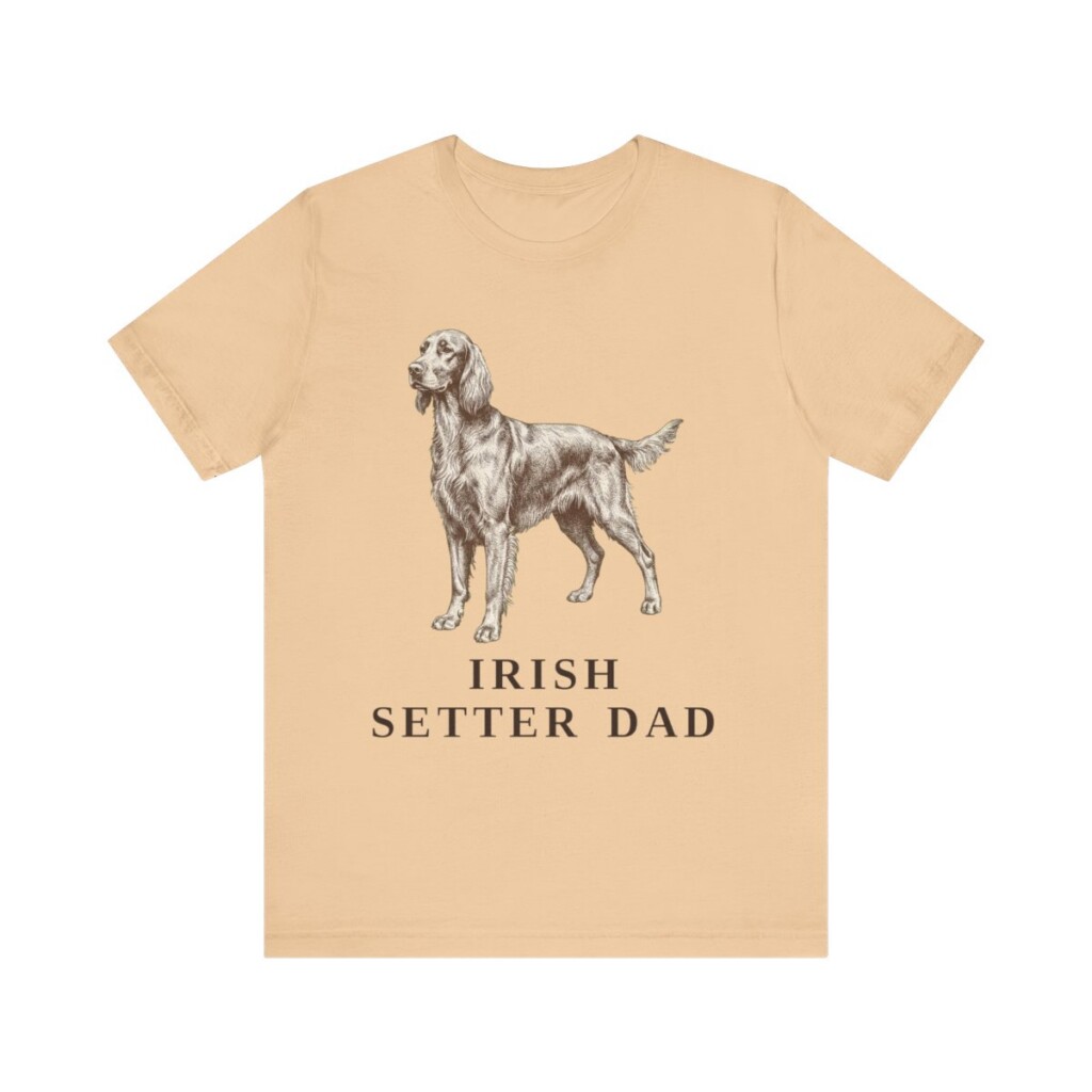 Irish Setter Dad Shirt, Vintage Dog Sketch Tee, Dog Dad Gift Irish Setter Dad Shirt, Vintage Dog Sketch Tee, Dog Dad Gift