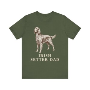 Irish Setter Dad Shirt, Vintage Dog Sketch Tee, Dog Dad Gift
