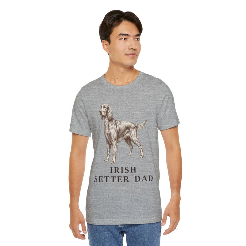 Irish Setter Dad Shirt, Vintage Dog Sketch Tee, Dog Dad Gift Irish Setter Dad Shirt, Vintage Dog Sketch Tee, Dog Dad Gift