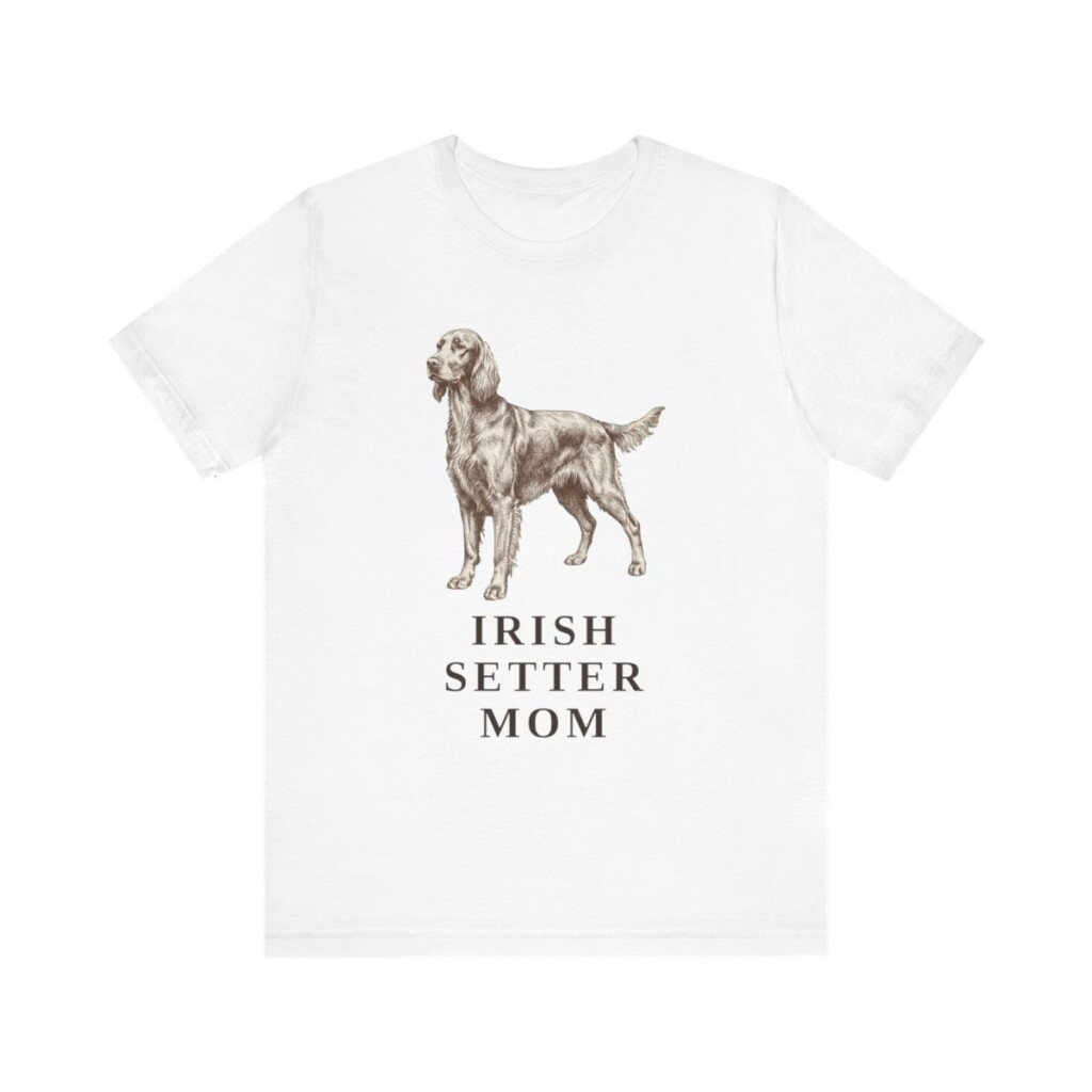 Irish Setter Mom Shirt, Vintage Dog Sketch Tee, Dog Mom Gift