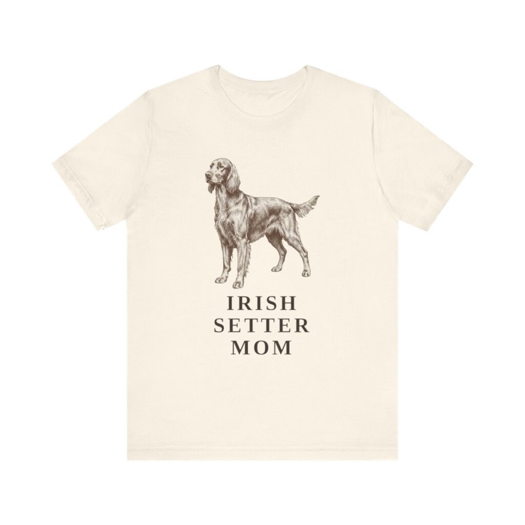 Irish Setter Mom Shirt, Vintage Dog Sketch Tee, Dog Mom Gift