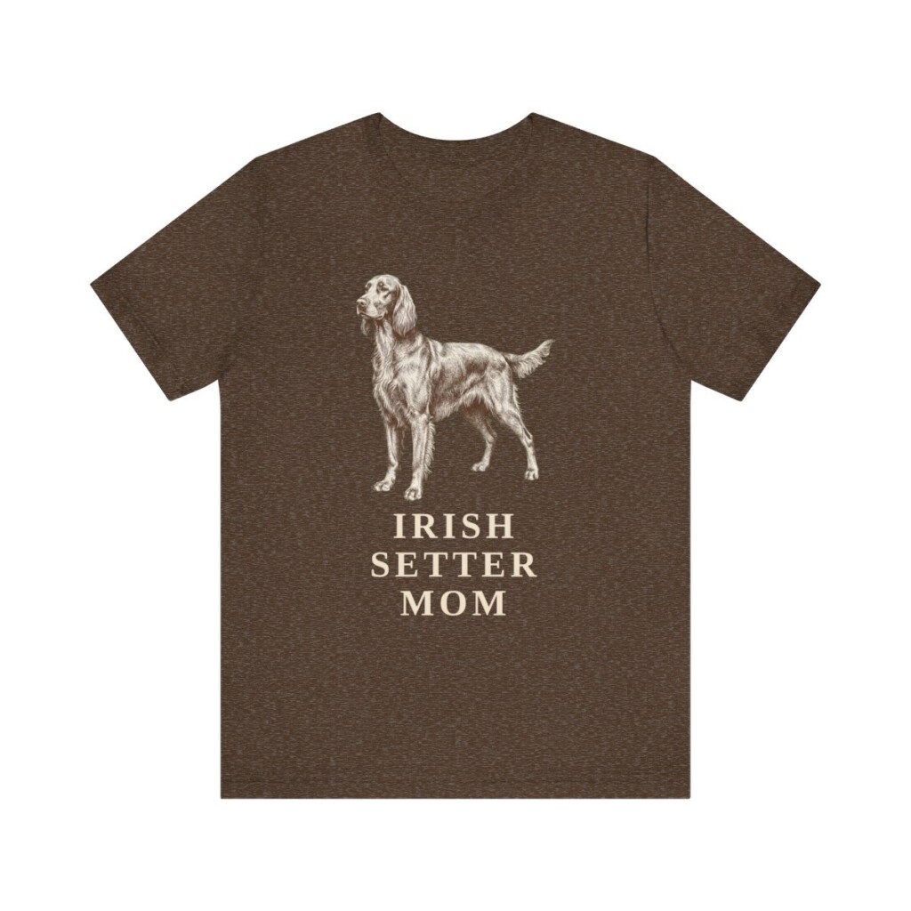 Irish Setter Mom Shirt, Vintage Dog Sketch Tee, Dog Mom Gift