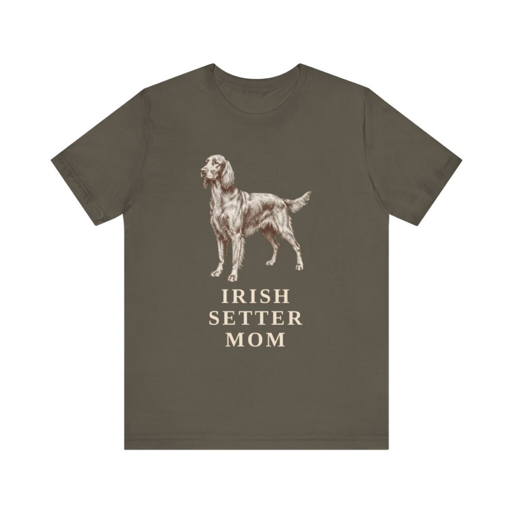 Irish Setter Mom Shirt, Vintage Dog Sketch Tee, Dog Mom Gift
