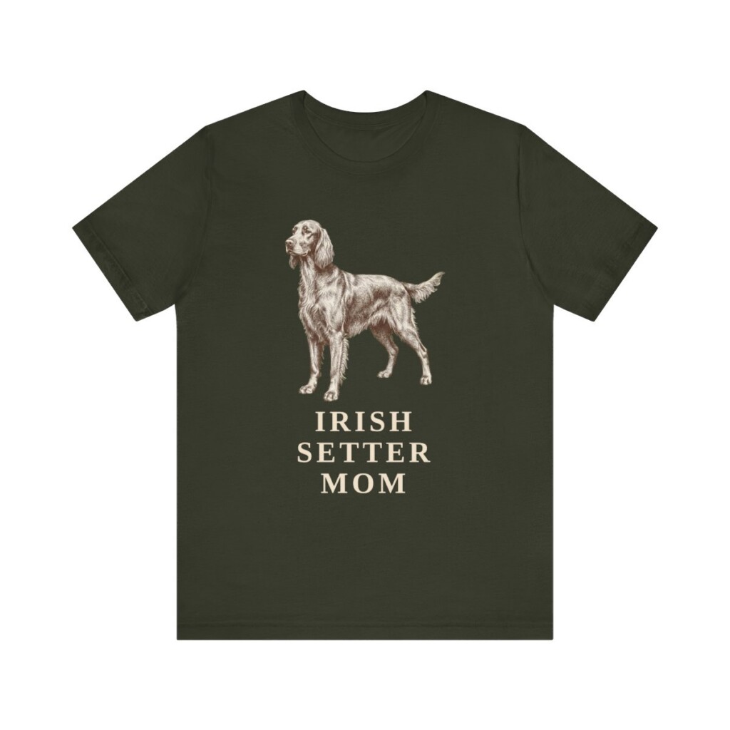 Irish Setter Mom Shirt, Vintage Dog Sketch Tee, Dog Mom Gift