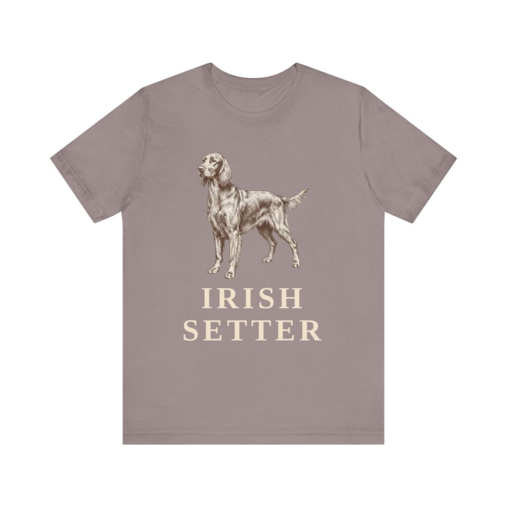 Irish Setter Lover Shirt, Vintage Dog Sketch Tee, Dog Lover Gift
