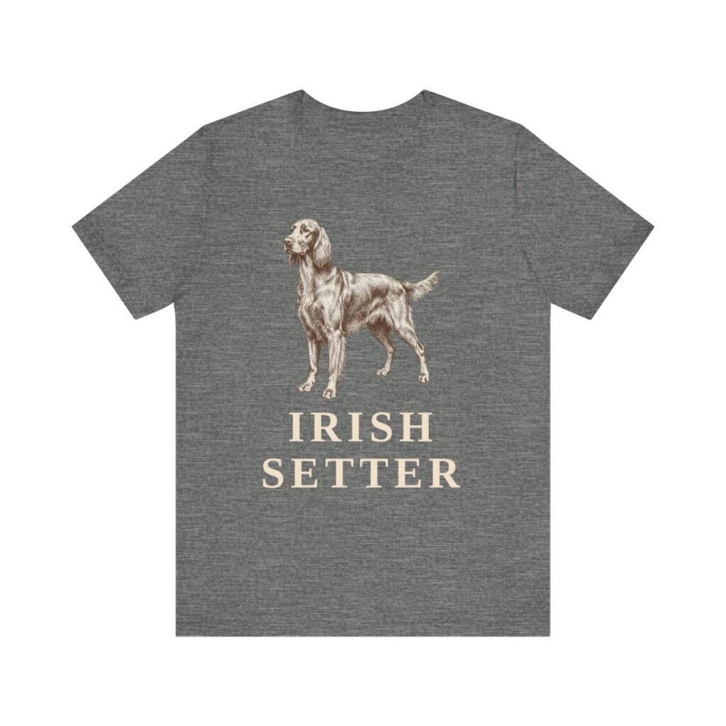 Irish Setter Lover Shirt, Vintage Dog Sketch Tee, Dog Lover Gift