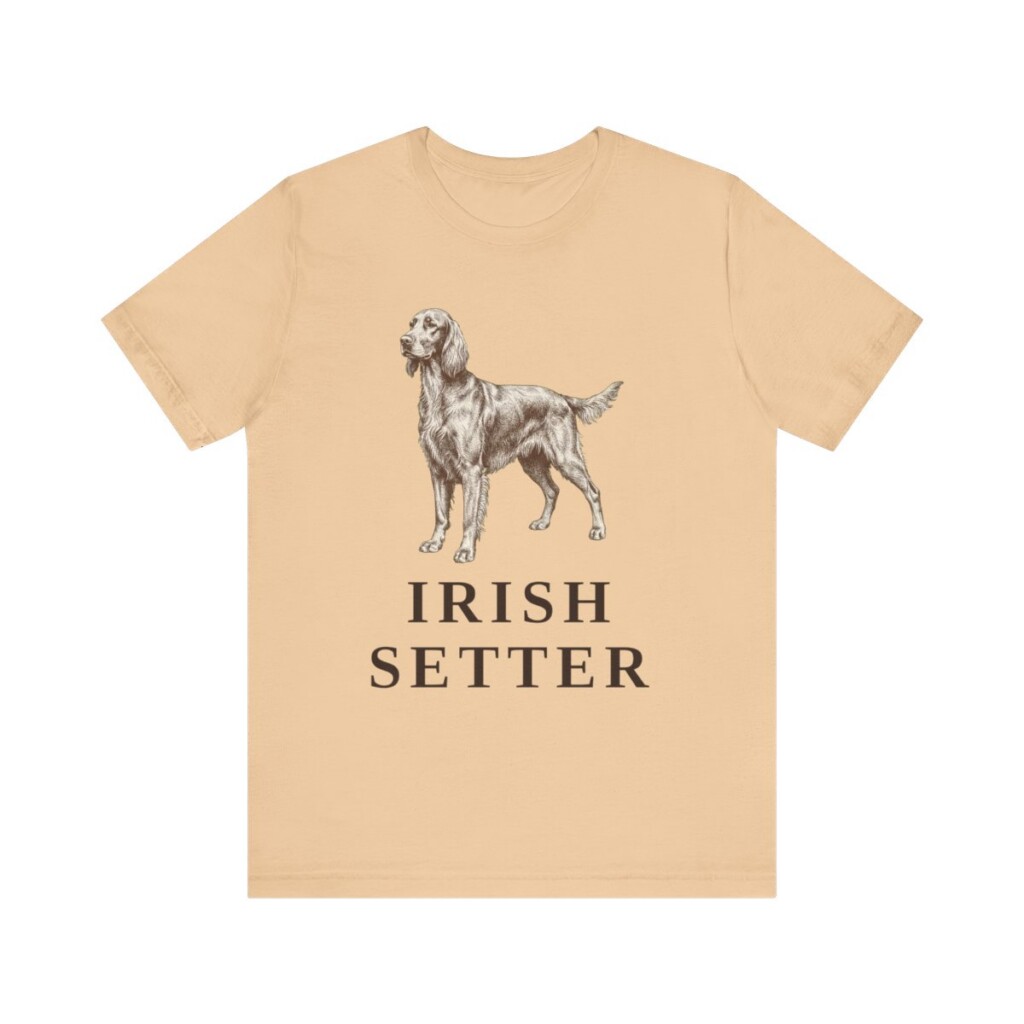 Irish Setter Lover Shirt, Vintage Dog Sketch Tee, Dog Lover Gift
