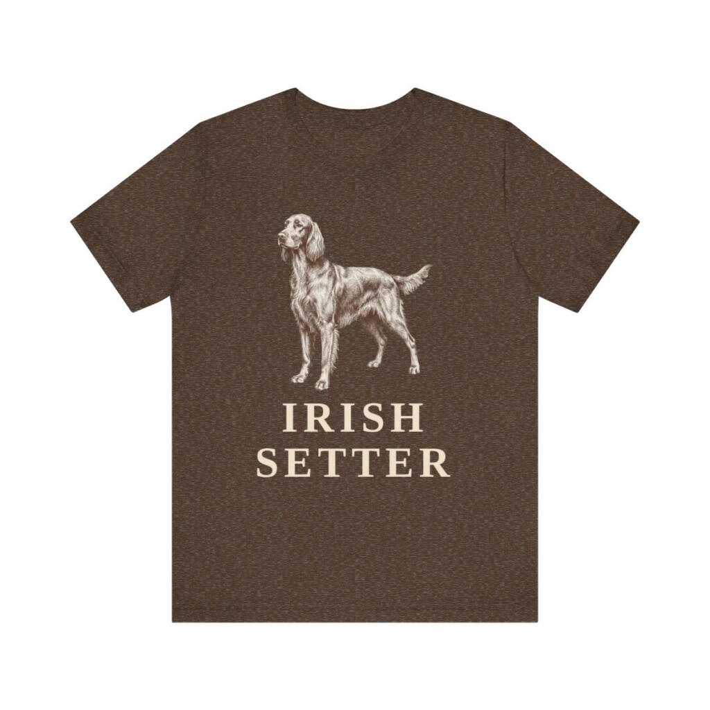 Irish Setter Lover Shirt, Vintage Dog Sketch Tee, Dog Lover Gift