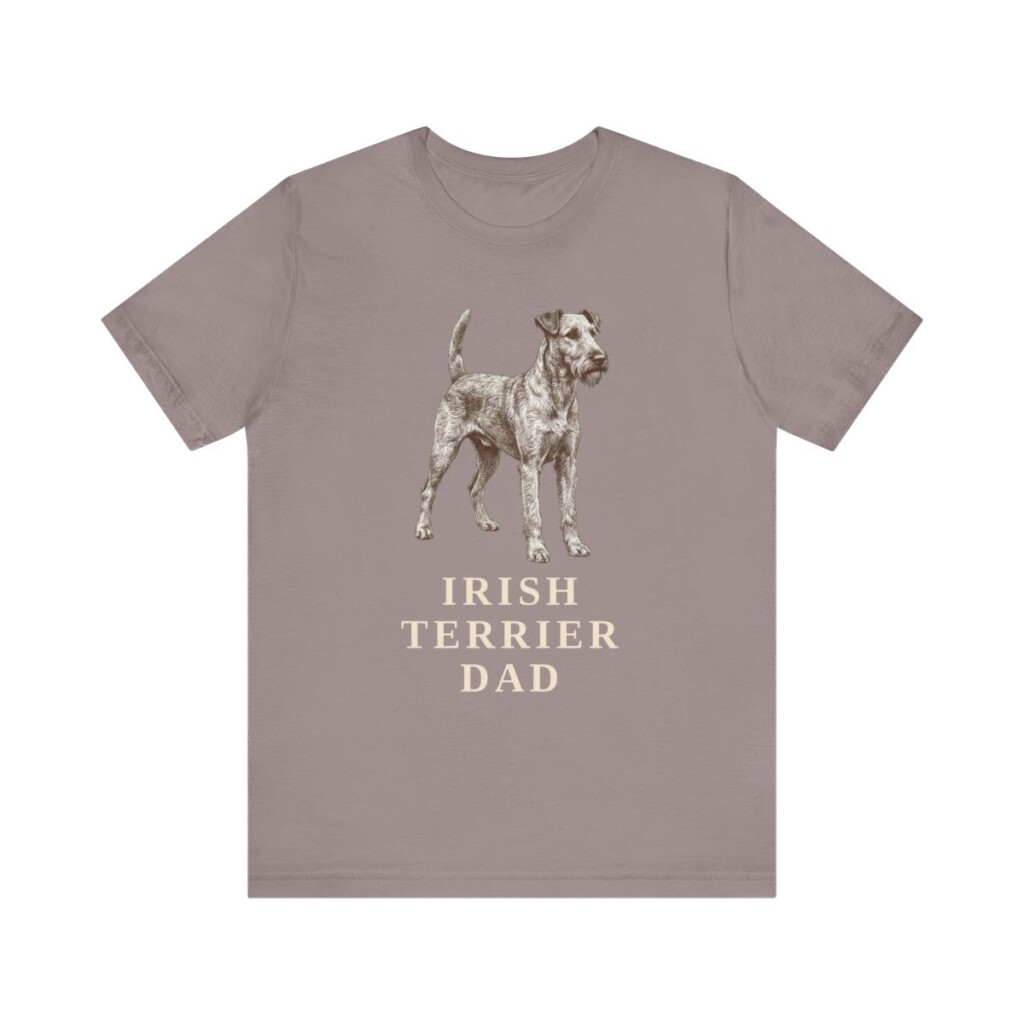 Irish Terrier Dad Shirt, Vintage Dog Sketch Tee, Dog Dad Gift Irish Terrier Dad Shirt, Vintage Dog Sketch Tee, Dog Dad Gift