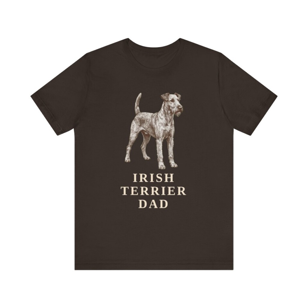 Irish Terrier Dad Shirt, Vintage Dog Sketch Tee, Dog Dad Gift Irish Terrier Dad Shirt, Vintage Dog Sketch Tee, Dog Dad Gift