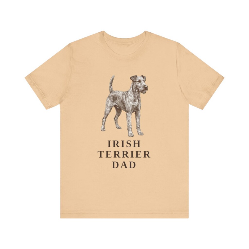 Irish Terrier Dad Shirt, Vintage Dog Sketch Tee, Dog Dad Gift Irish Terrier Dad Shirt, Vintage Dog Sketch Tee, Dog Dad Gift