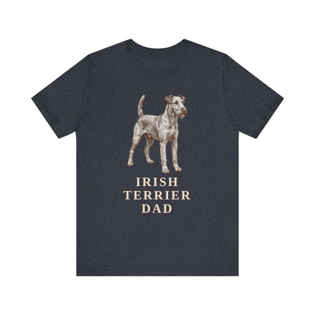 Irish Terrier Dad Shirt, Vintage Dog Sketch Tee, Dog Dad Gift Irish Terrier Dad Shirt, Vintage Dog Sketch Tee, Dog Dad Gift