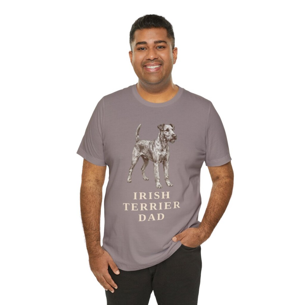 Irish Terrier Dad Shirt, Vintage Dog Sketch Tee, Dog Dad Gift Irish Terrier Dad Shirt, Vintage Dog Sketch Tee, Dog Dad Gift