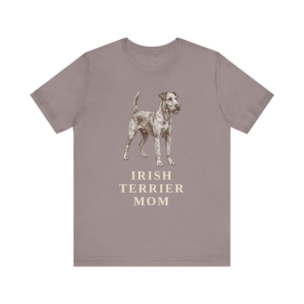 Irish Terrier Mom Shirt, Vintage Dog Sketch Tee, Dog Mom Gift