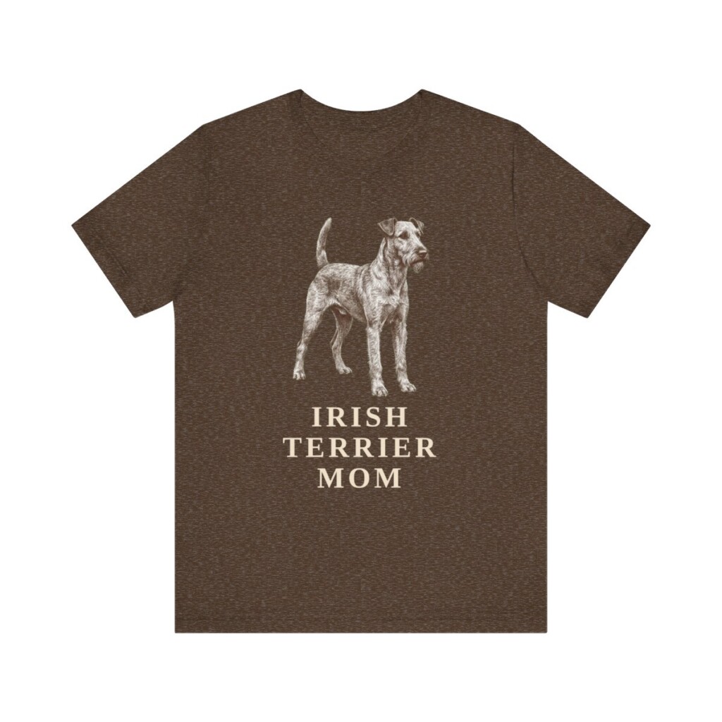 Irish Terrier Mom Shirt, Vintage Dog Sketch Tee, Dog Mom Gift