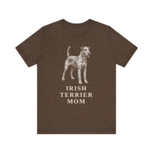 Irish Terrier Mom Shirt, Vintage Dog Sketch Tee, Dog Mom Gift