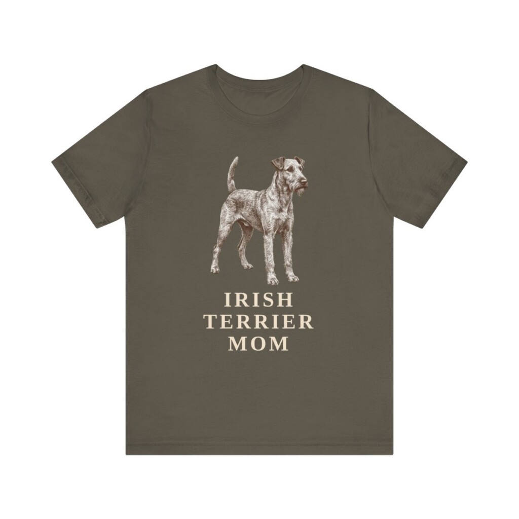 Irish Terrier Mom Shirt, Vintage Dog Sketch Tee, Dog Mom Gift