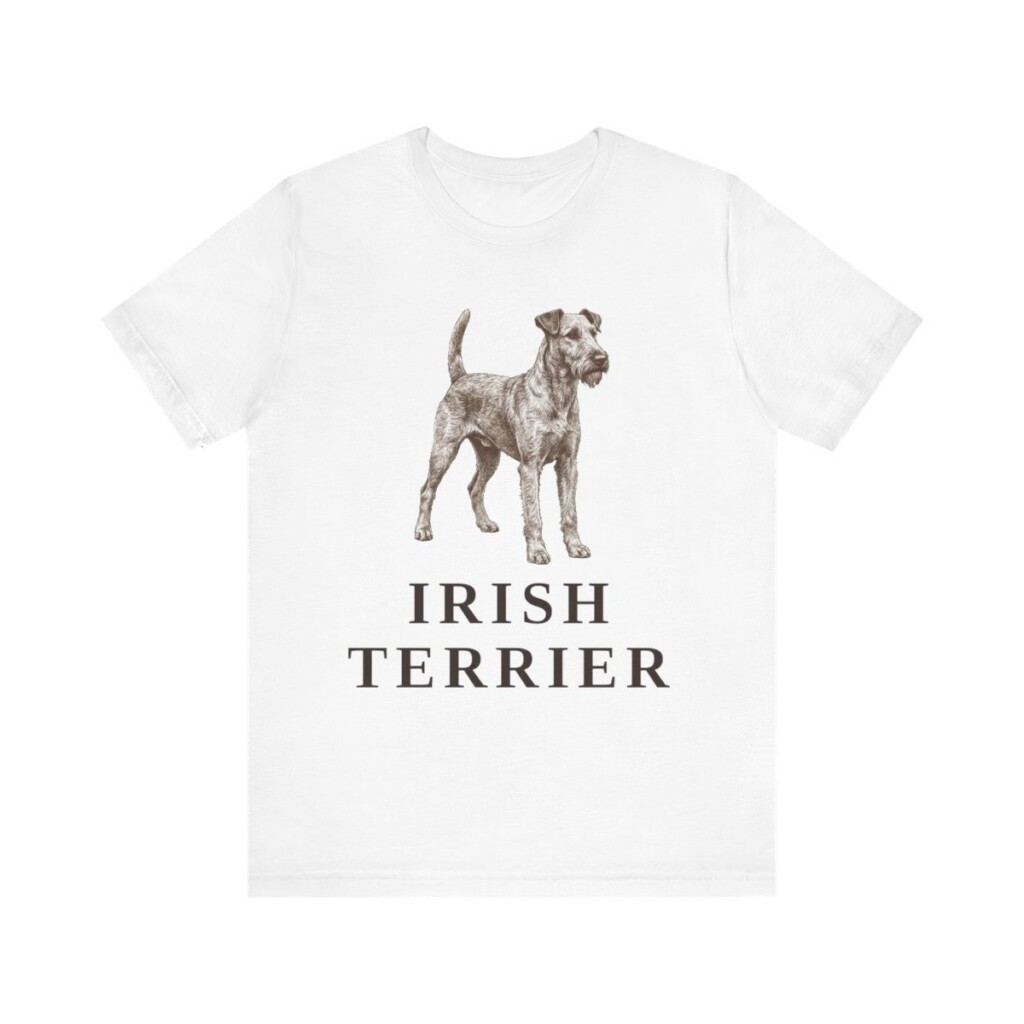 Irish Terrier Lover Shirt, Vintage Dog Sketch Tee, Dog Lover Gift Irish Terrier Lover Shirt, Vintage Dog Sketch Tee, Dog Lover Gift